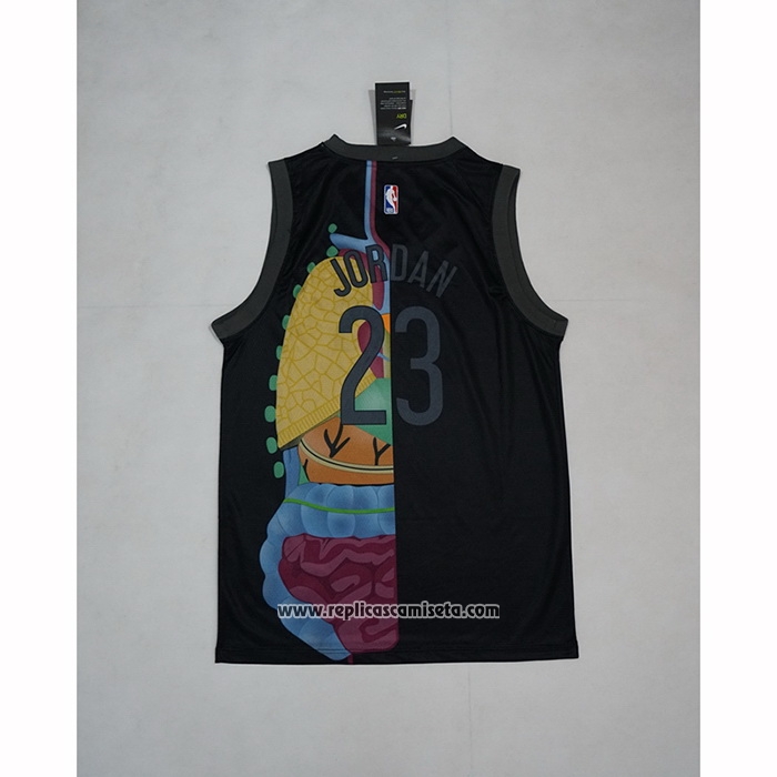 Camiseta KAWS x Jordan x NBA Negro
